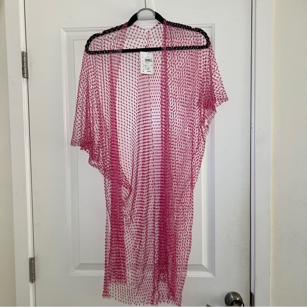 Windsor Pink Chainmail Kimono One Size